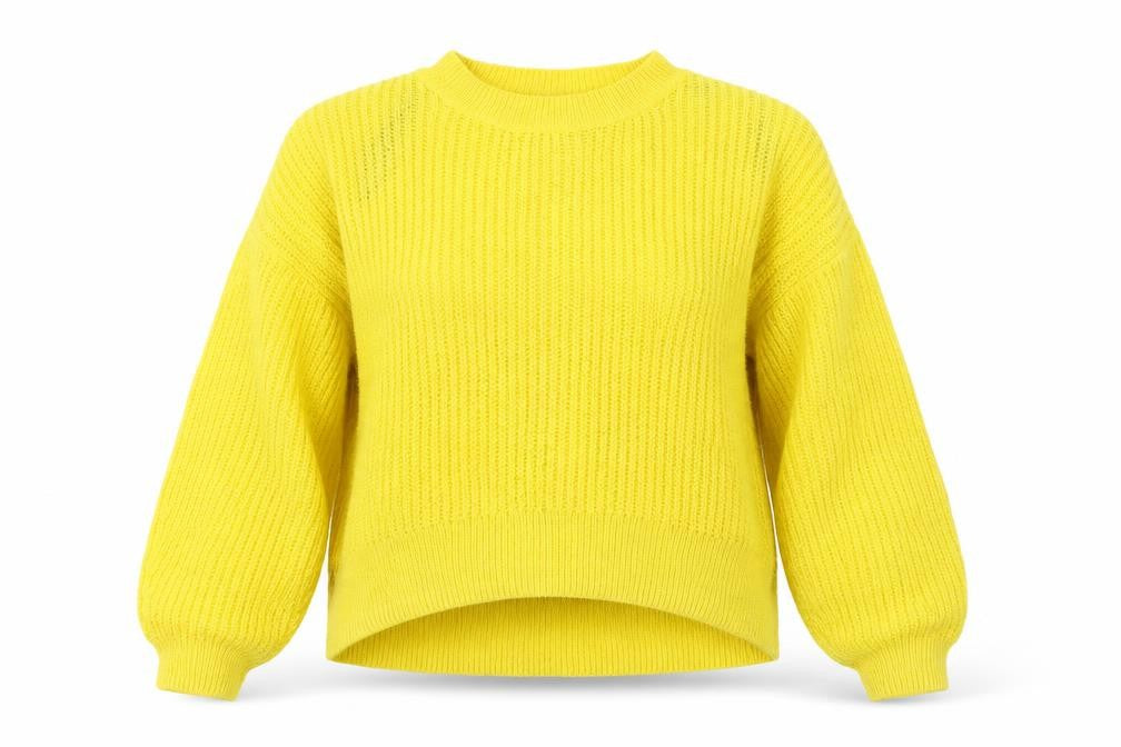H&M Womens Yellow   Pullover Jumper Size S