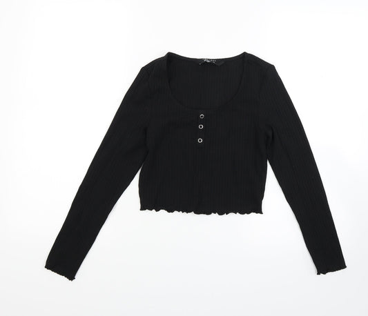New Look Girls Black   Cropped Casual Size 10 Years