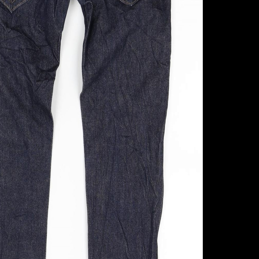 Preworn Womens Blue  Denim Tapered Jeans Size 27 in L24 in - Customised