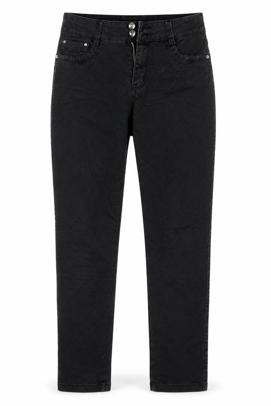 CTM Womens Black  Denim Skinny Jeans Size 32 in L29 in
