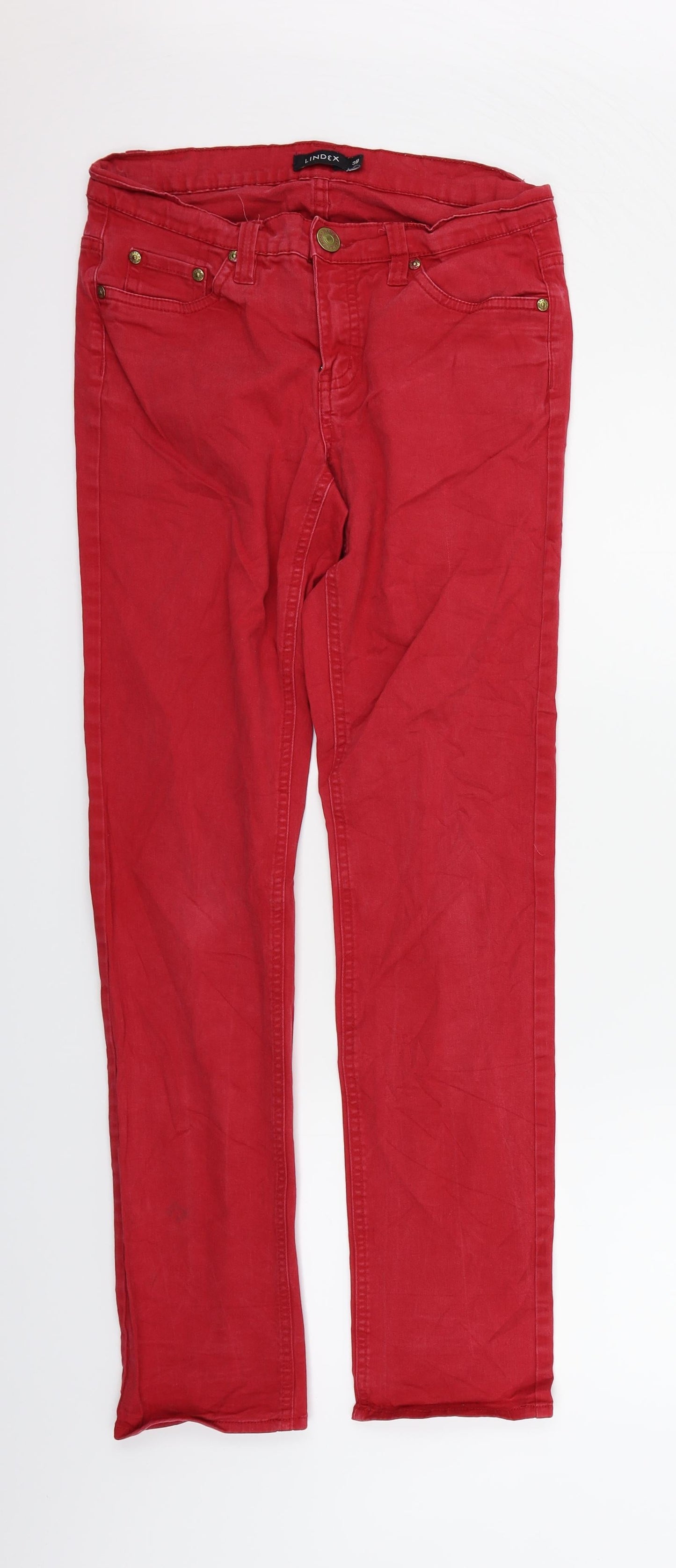 Lindex Womens Red   Skinny Jeans Size 10 L27 in