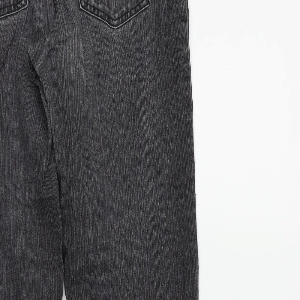 JUST FOR YOU Womens Grey   Straight Jeans Size 6 L27 in