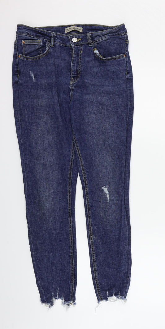 deniem & co Womens Blue   Straight Jeans Size 14 L27 in