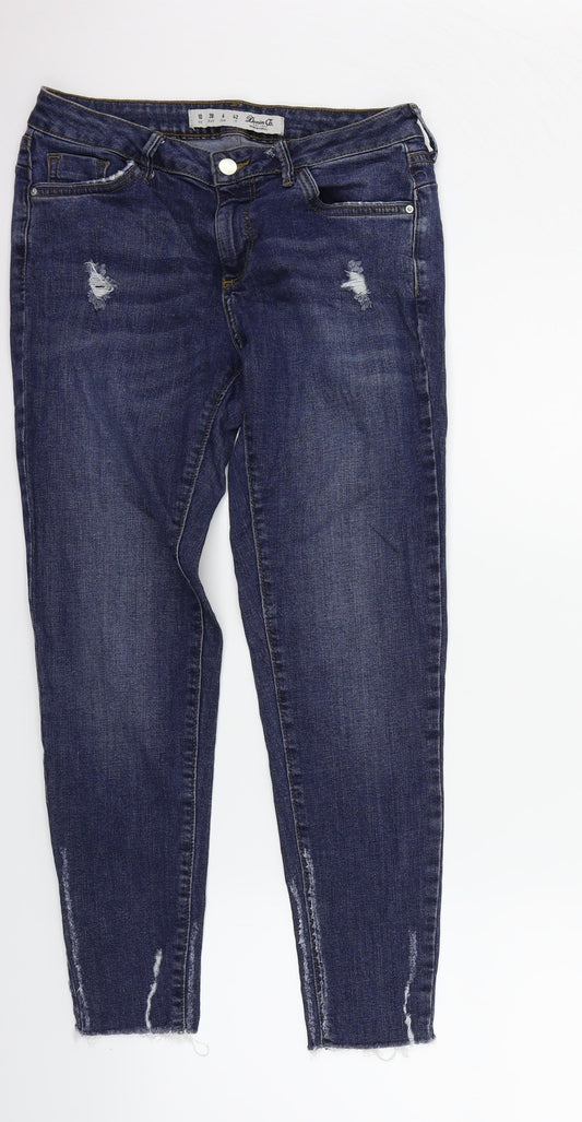 deniem & co Womens Blue   Straight Jeans Size 10 L25 in