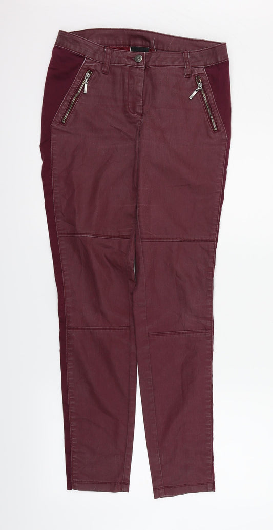 Best Connections Womens Purple   Trousers  Size 10 L27 in