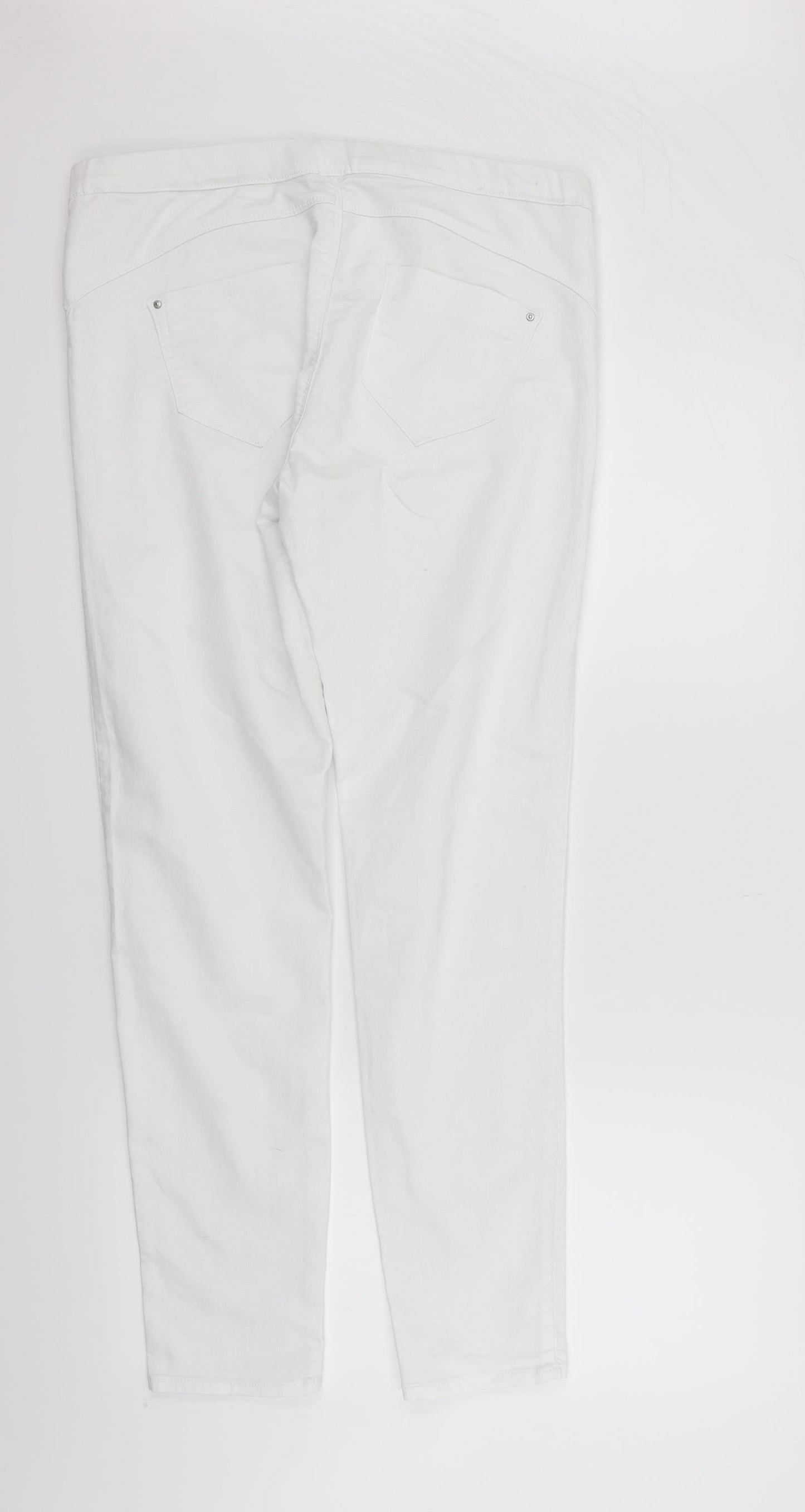 deniem & co Womens White   Straight Jeans Size 14 L28 in