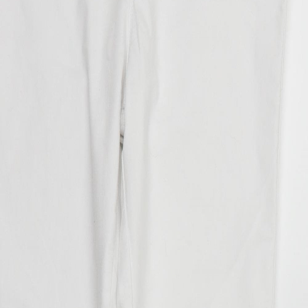 deniem & co Womens White   Straight Jeans Size 14 L28 in