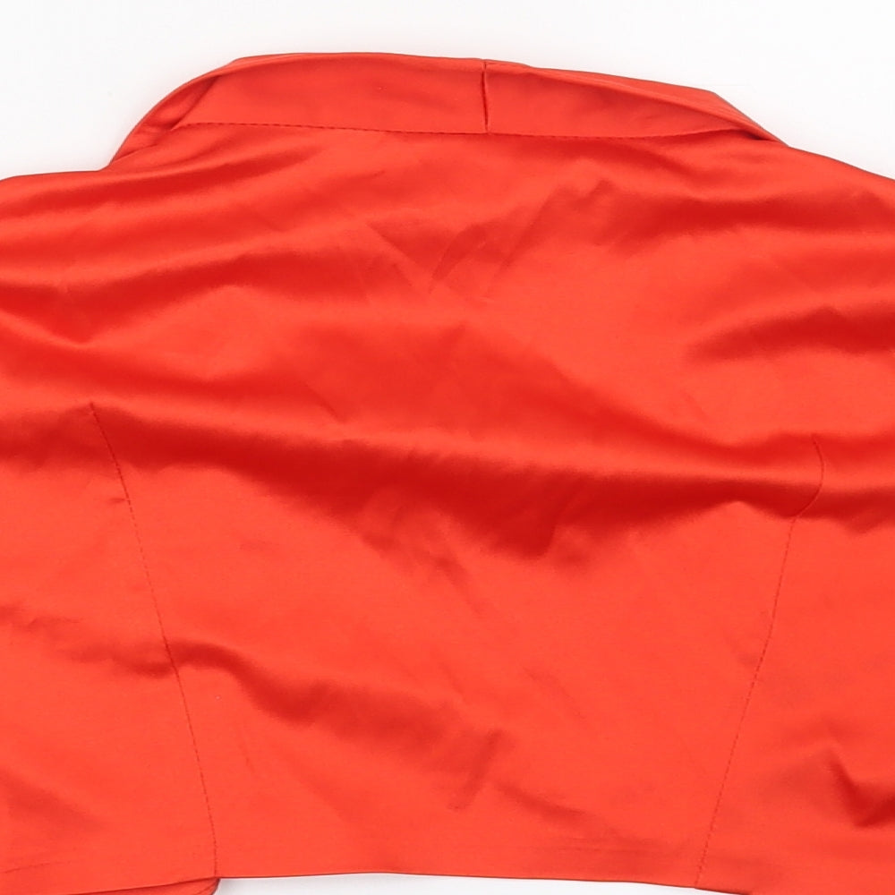 Preworn Womens Red   Jacket Blazer Size M