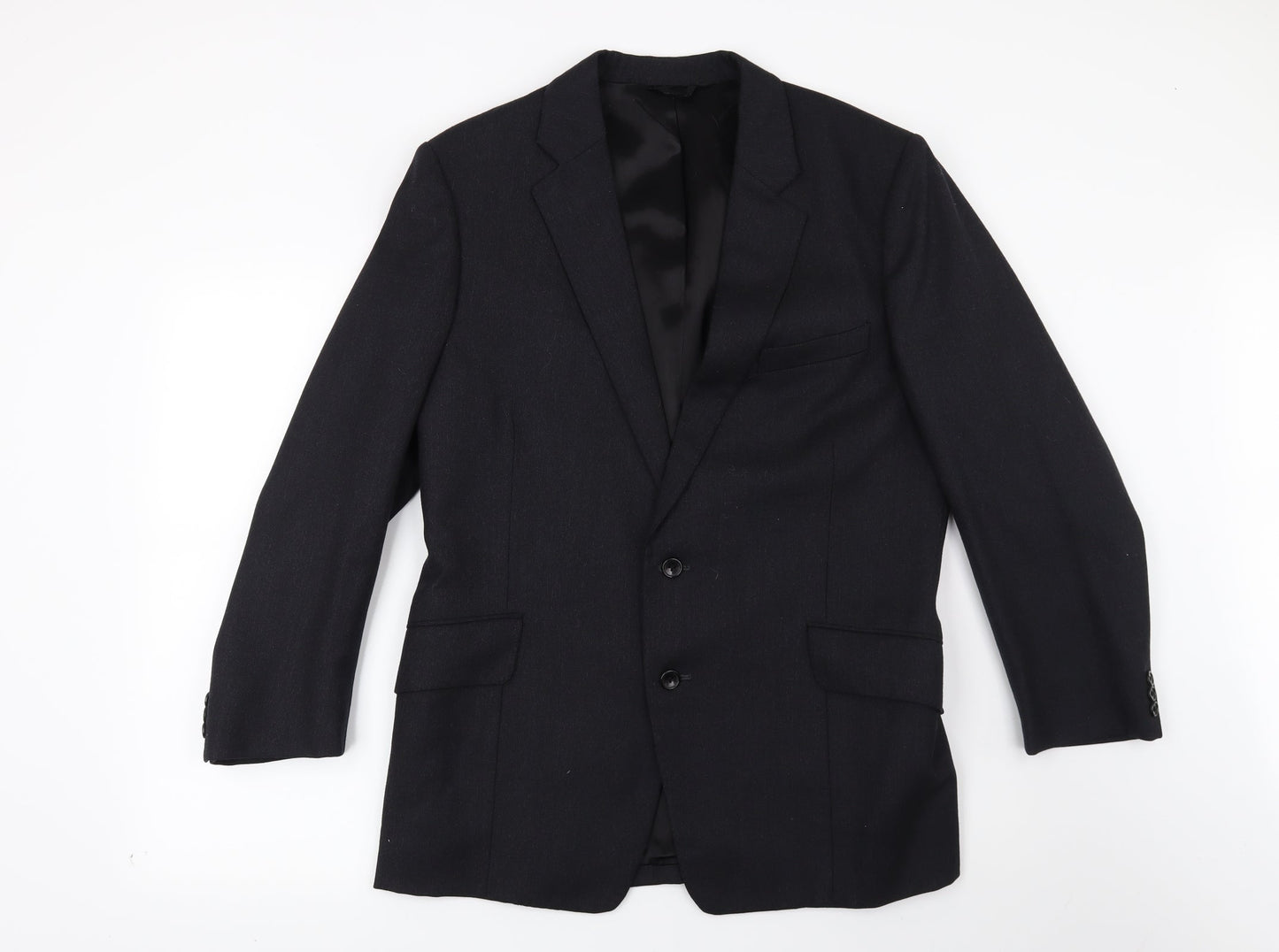 Preworn Mens Blue   Jacket Suit Jacket Size 38