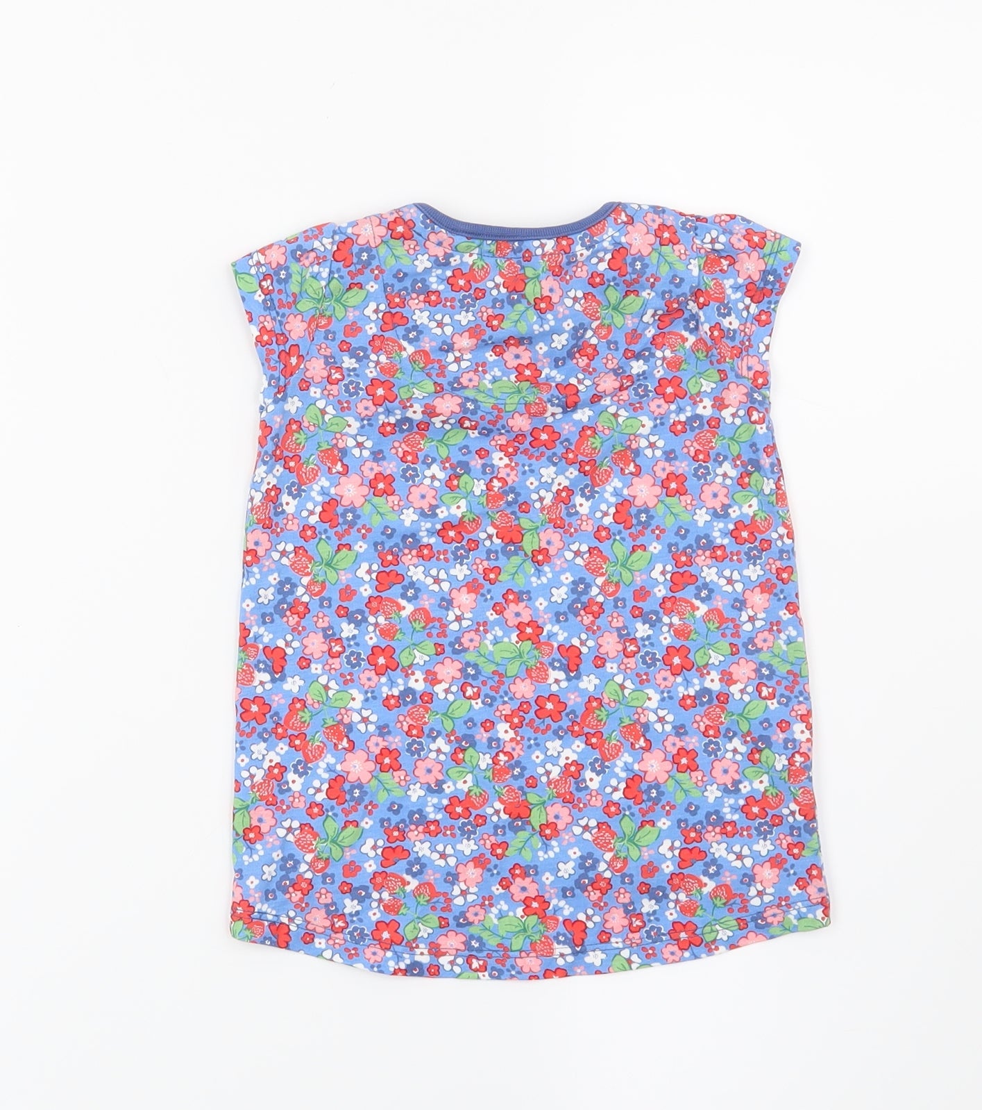 TU Girls Blue Floral  Basic T-Shirt Size 12-18 Months