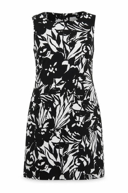 Scarlett Womens Black Floral  Shift  Size 8