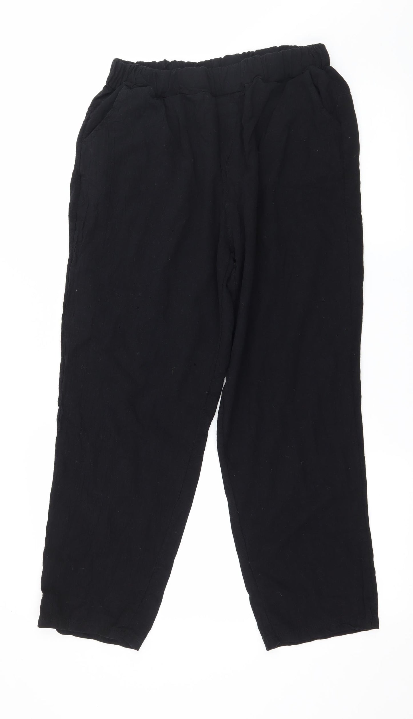 Preworn Womens Black   Trousers  Size 2XL L26 in