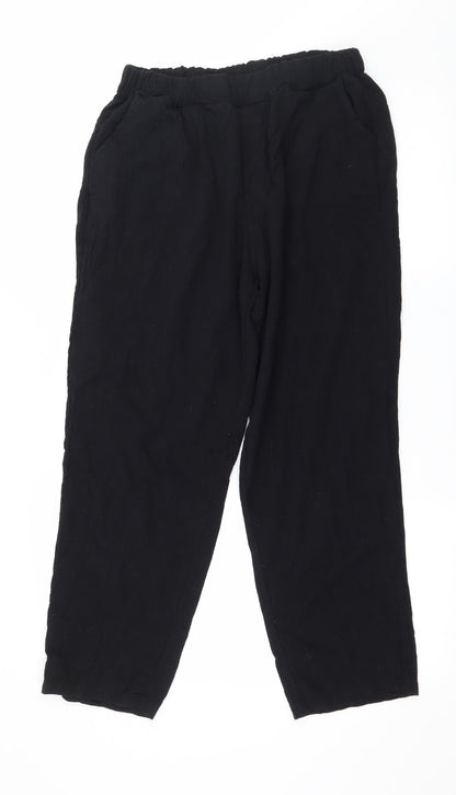 Preworn Womens Black   Trousers  Size 2XL L26 in