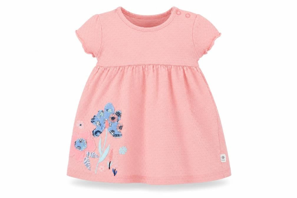 Maine Girls Pink Floral Jersey T-Shirt Dress  Size 6-9 Months