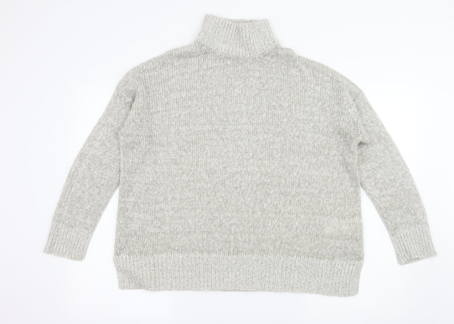 New Look Womens Grey  Knit Pullover Jumper Size L