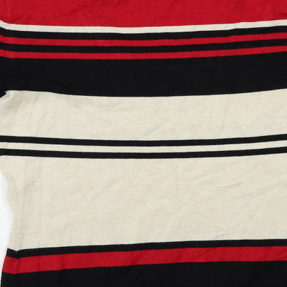 Planet Womens Beige Striped  Pullover Jumper Size XS