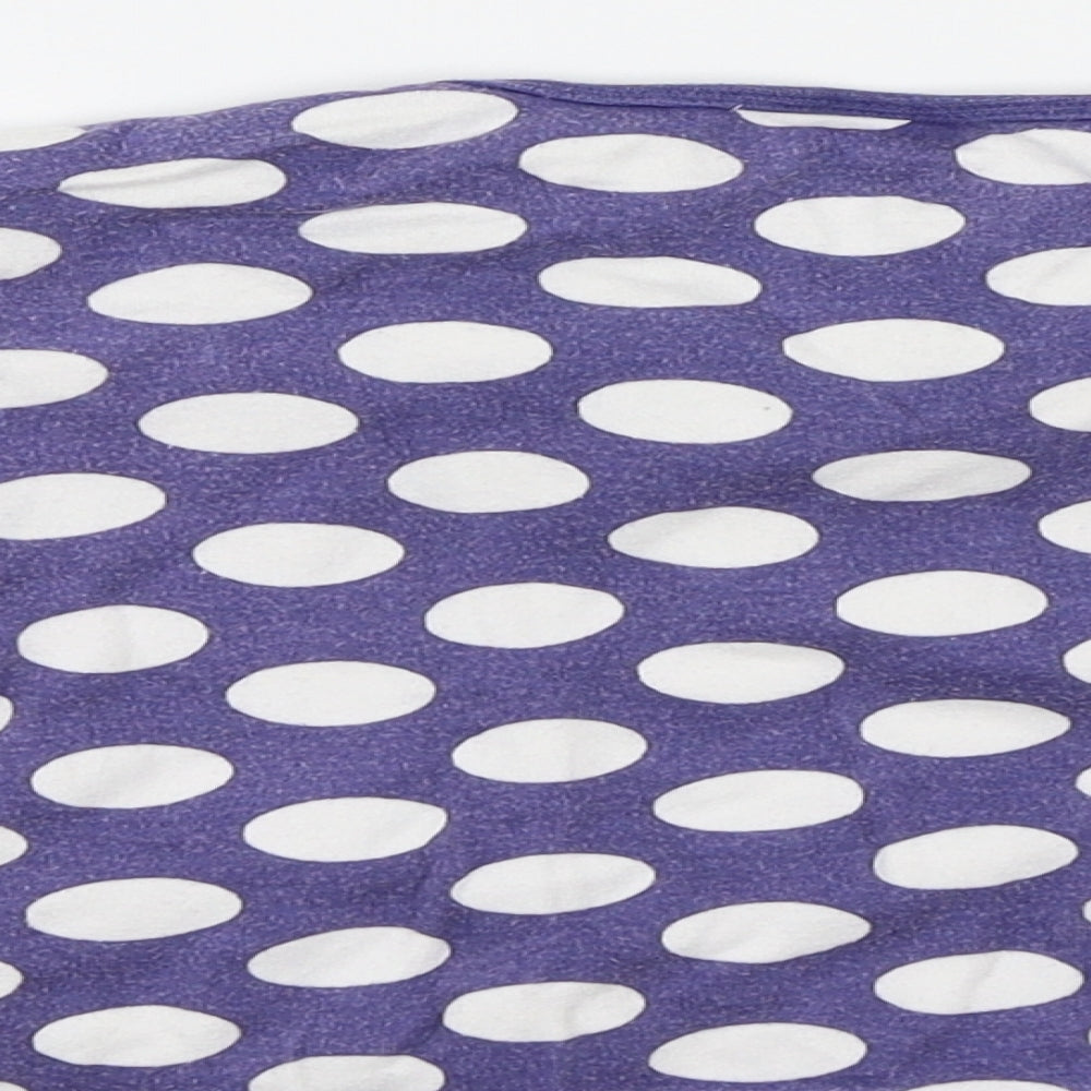 Eddie & Ella  Girls Purple Polka Dot  Basic T-Shirt Size 18-24 Months