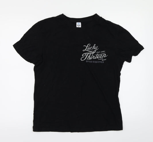 hiclol Womens Black   Basic T-Shirt Size M