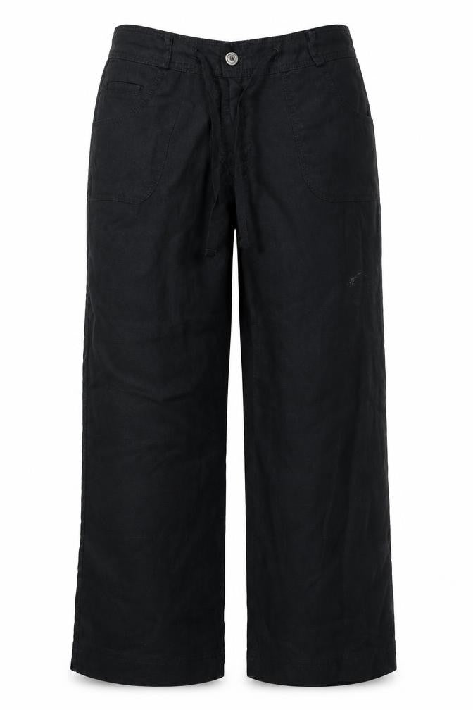 love to linen Womens Black   Trousers  Size 30 in L25 in