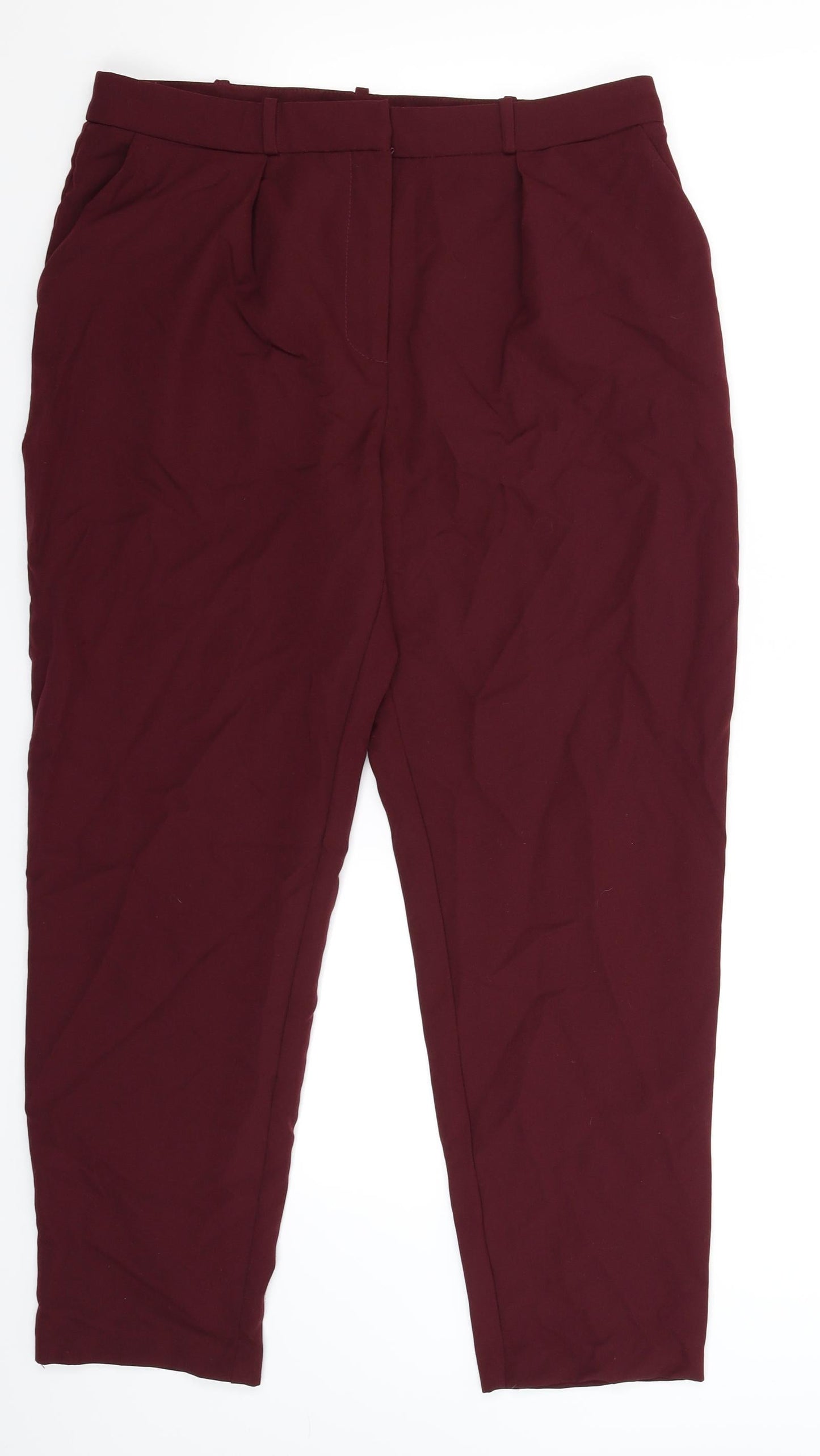Oasis Womens Brown   Trousers  Size 14 L27 in