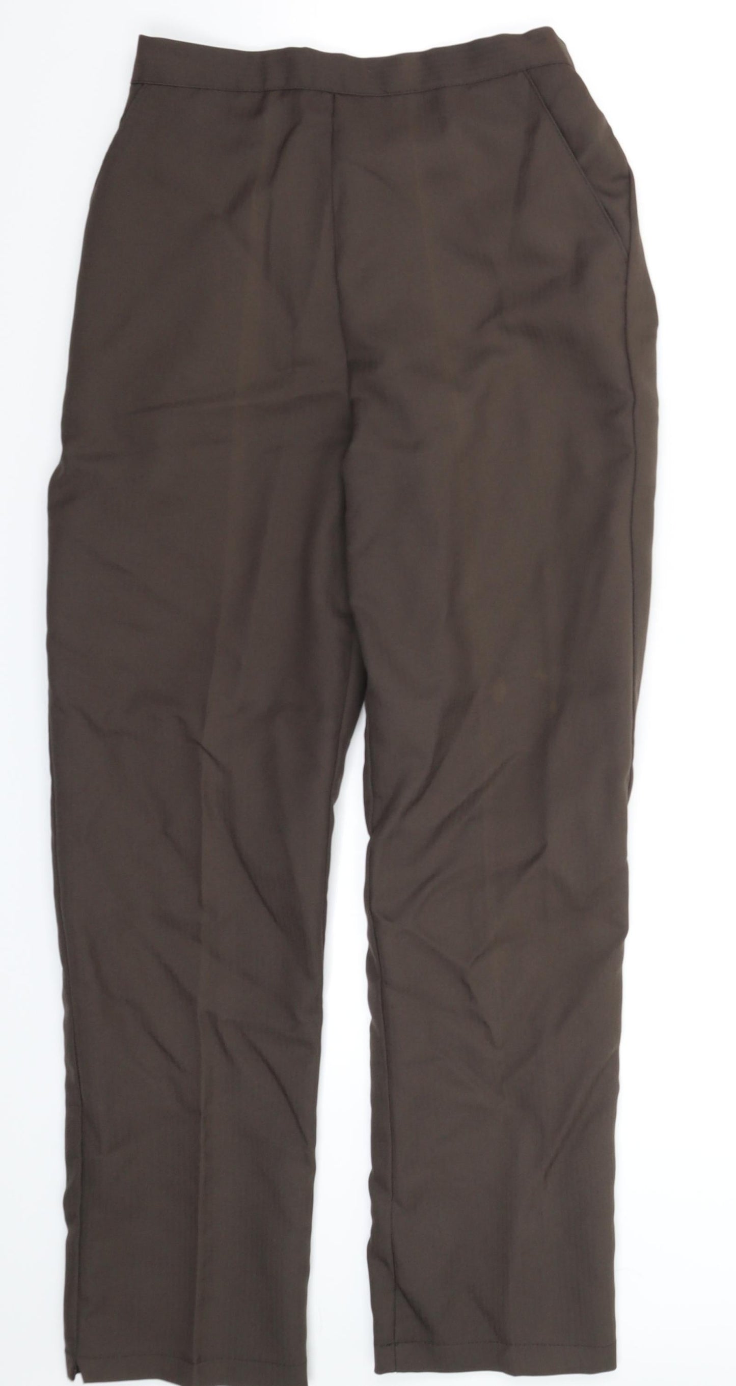 Preworn Womens Grey   Dress Pants Trousers Size 12 L27 in
