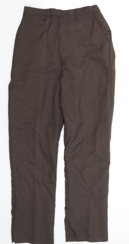 Preworn Womens Grey   Dress Pants Trousers Size 12 L27 in