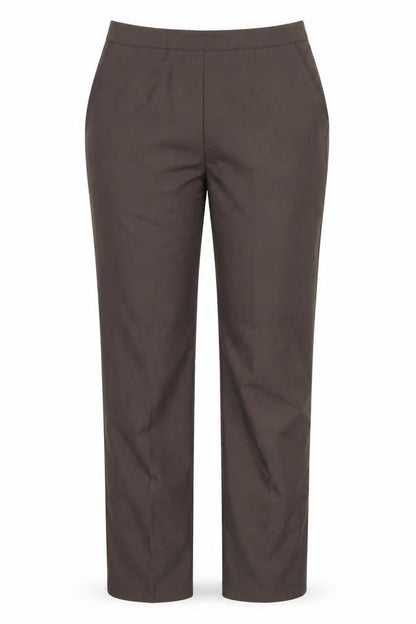Preworn Womens Grey   Dress Pants Trousers Size 12 L27 in