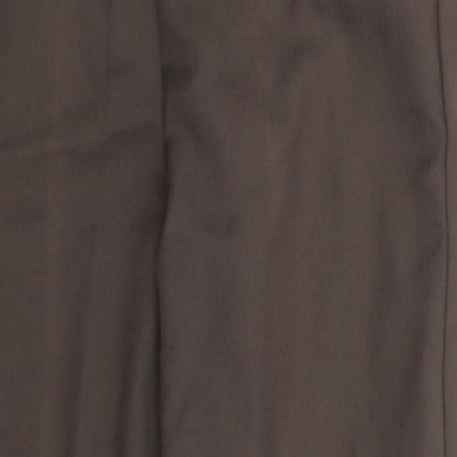 Preworn Womens Grey   Dress Pants Trousers Size 12 L27 in