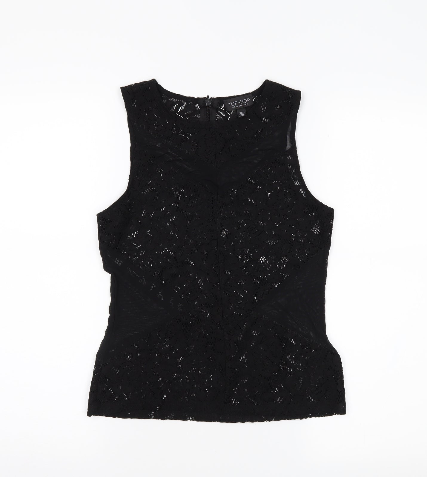 Topshop Womens Beige   Basic Tank Size 8