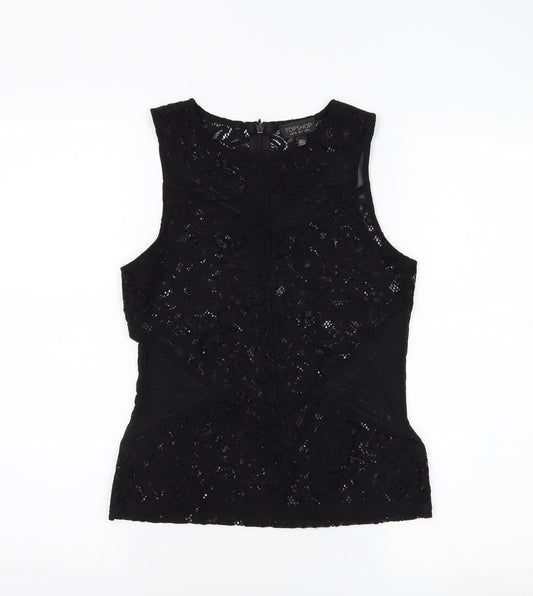 Topshop Womens Beige   Basic Tank Size 8
