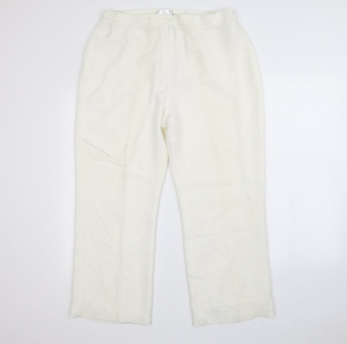 Personal Choice Womens White   Dress Pants Trousers Size 16 L30 in