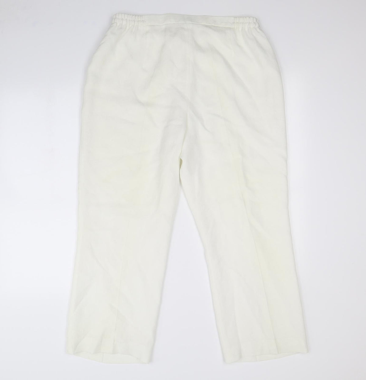 Personal Choice Womens White   Dress Pants Trousers Size 16 L30 in