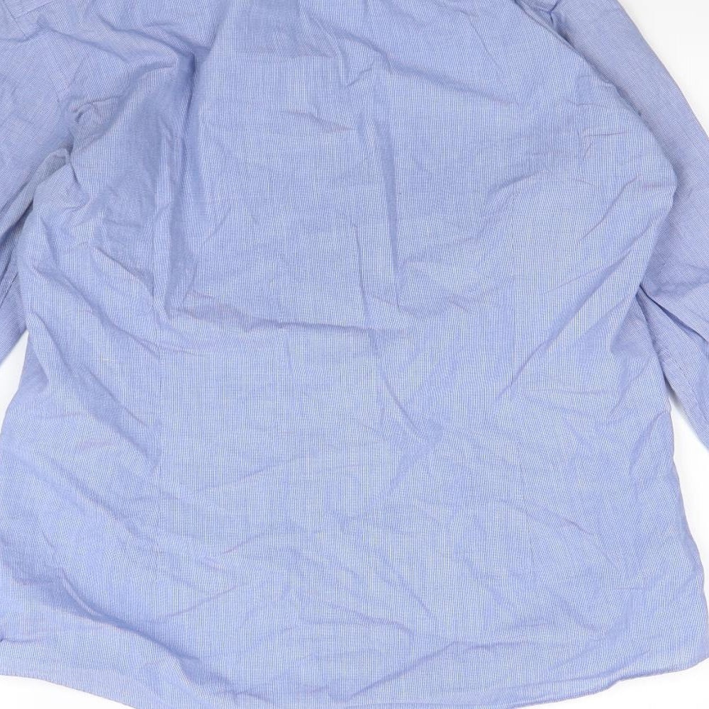 b&M Mens Blue    Dress Shirt Size 38