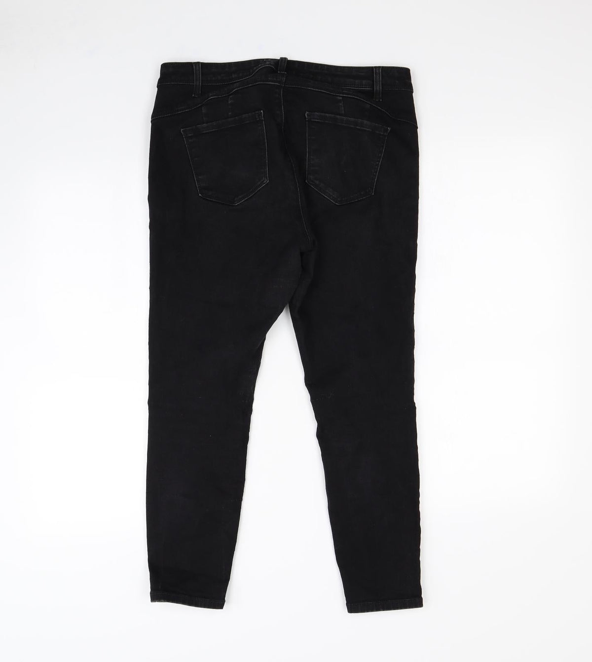 Preworn Womens Black   Cropped Trousers Size 32 in L24 in