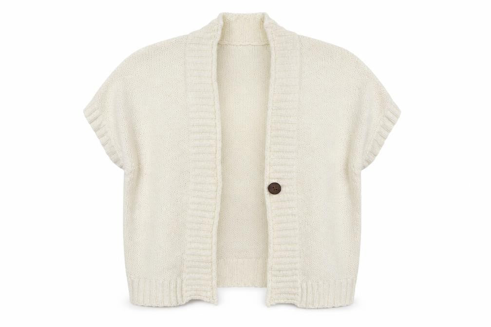 Bonmarché Womens White Cardigan Jumper Size XL