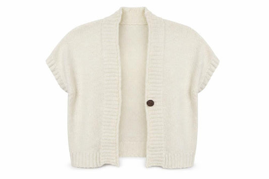 Bonmarché Womens White Cardigan Jumper Size XL