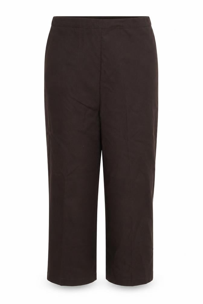 Preworn Womens Brown   Trousers  Size 12 L25 in - Elastic Waist