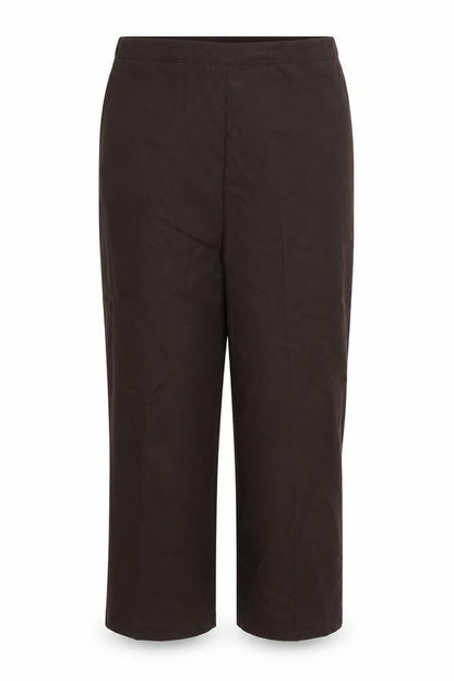 Preworn Womens Brown   Trousers  Size 12 L25 in - Elastic Waist