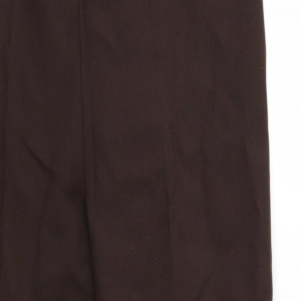 Preworn Womens Brown   Trousers  Size 12 L25 in - Elastic Waist