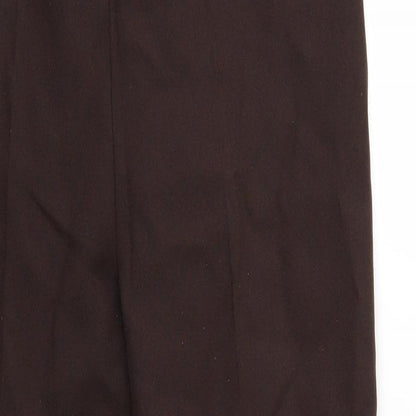 Preworn Womens Brown   Trousers  Size 12 L25 in - Elastic Waist