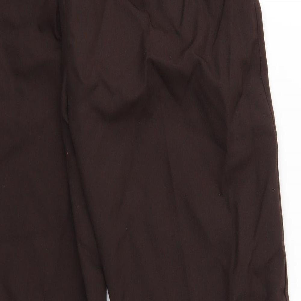 Preworn Womens Brown   Trousers  Size 12 L25 in - Elastic Waist