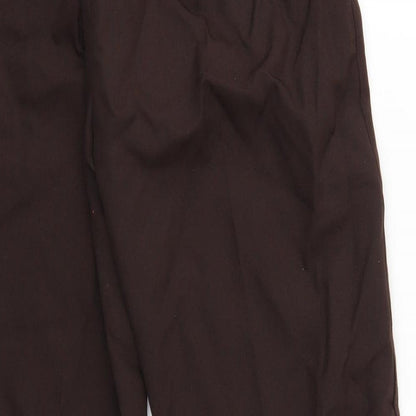 Preworn Womens Brown   Trousers  Size 12 L25 in - Elastic Waist
