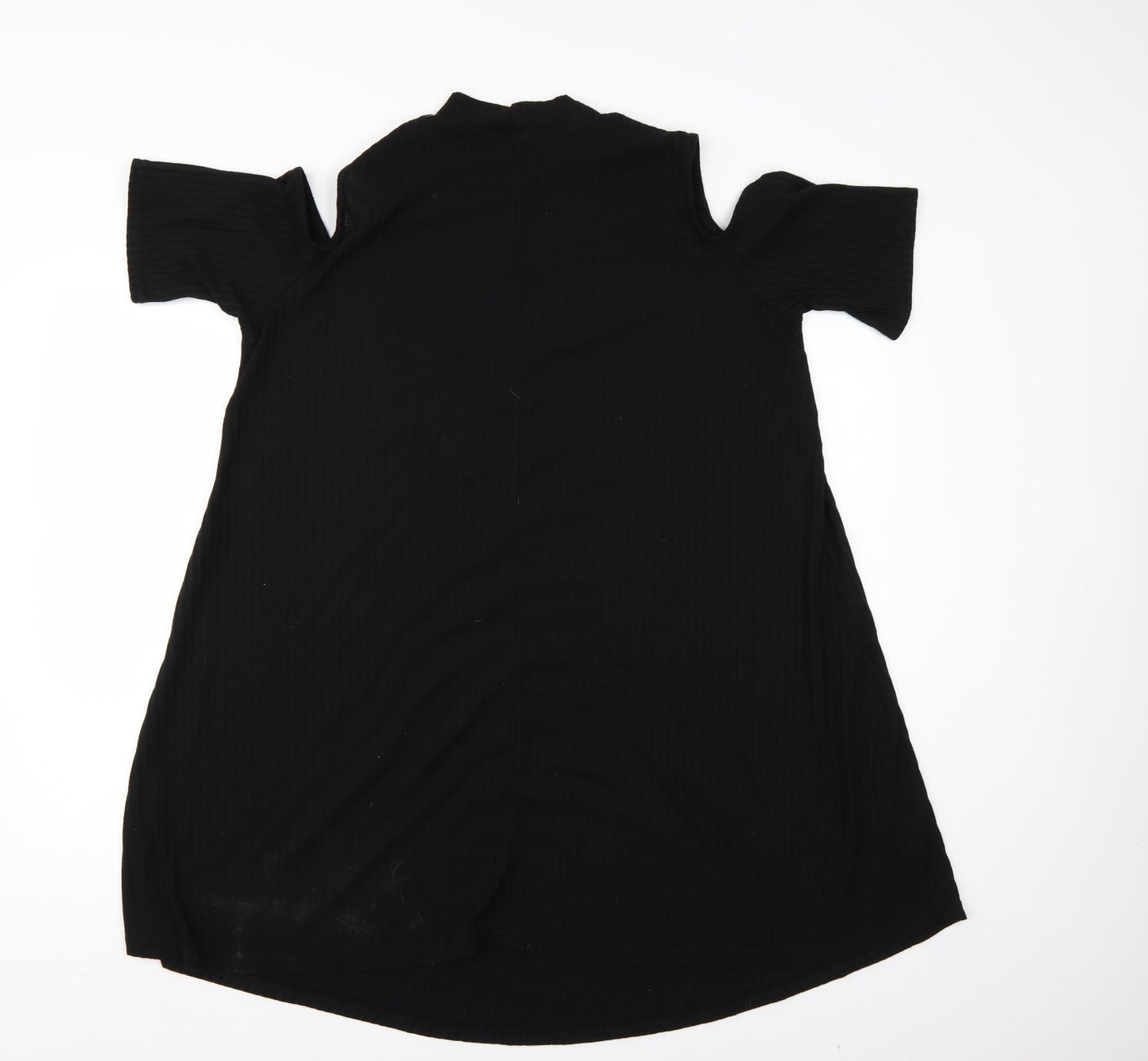 Preworn Womens Black Striped  Shift