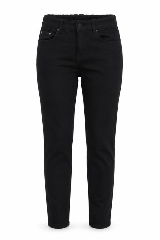 B S Jeans Womens Black  Denim Tapered Jeans Size 8 L30 in