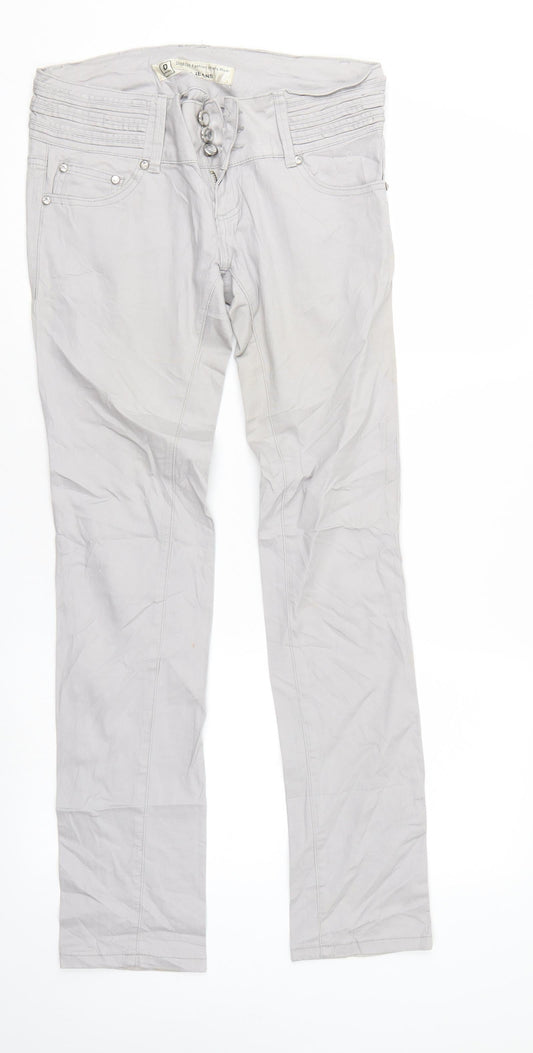 Dzire Jeans Womens Grey   Straight Jeans Size 29 in L30 in