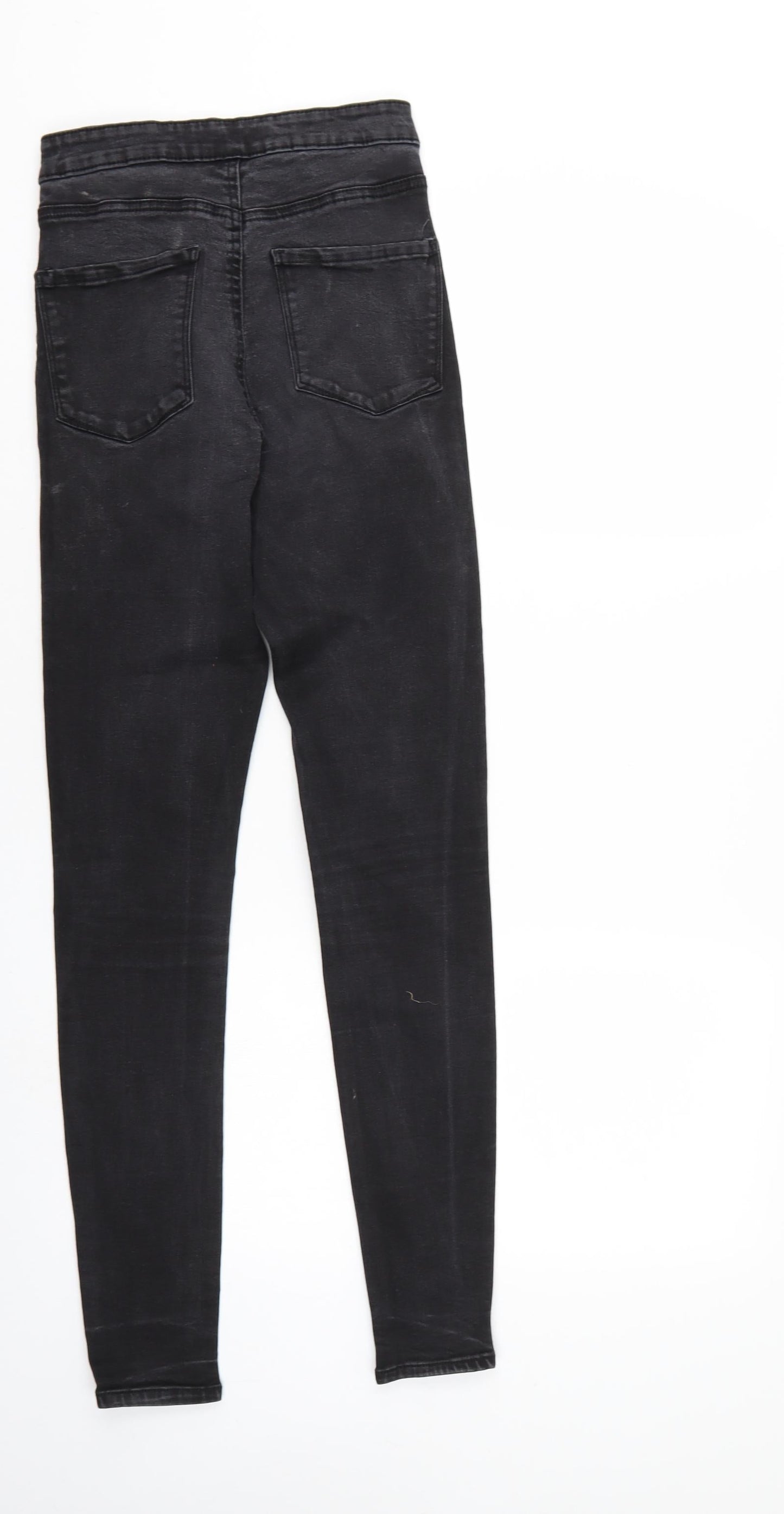 Denim & Co. Womens Black  Denim Straight Jeans Size 10 L29 in