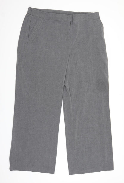 Capsule Womens Grey Trousers Size 18 L28 in