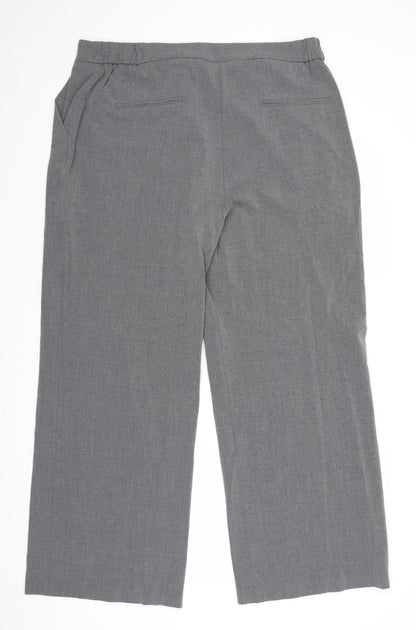 Capsule Womens Grey Trousers Size 18 L28 in