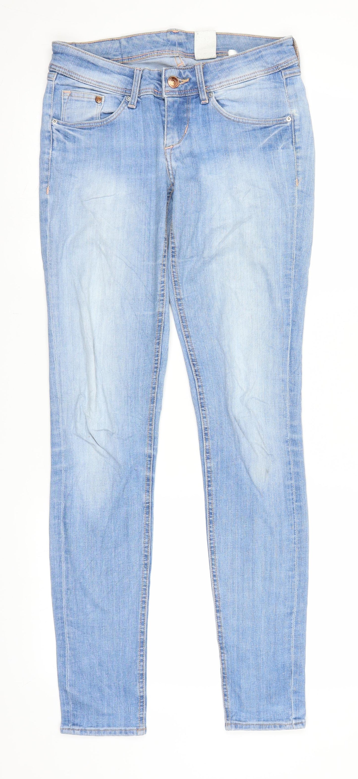 H&M Womens Blue  Denim Skinny Jeans Size 26 in L31 in