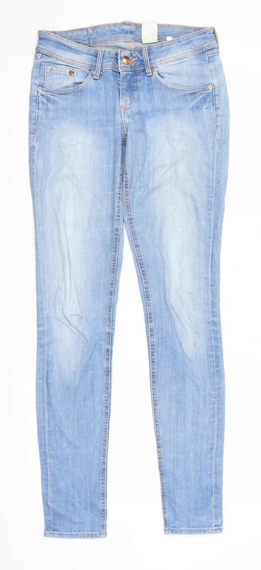H&M Womens Blue  Denim Skinny Jeans Size 26 in L31 in